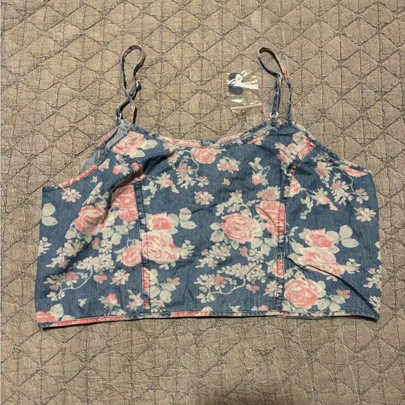 BDG Floral Blue and Pink Camisole - Picture 1 of 4